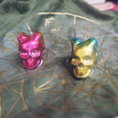 Aura Pyrite Skulls